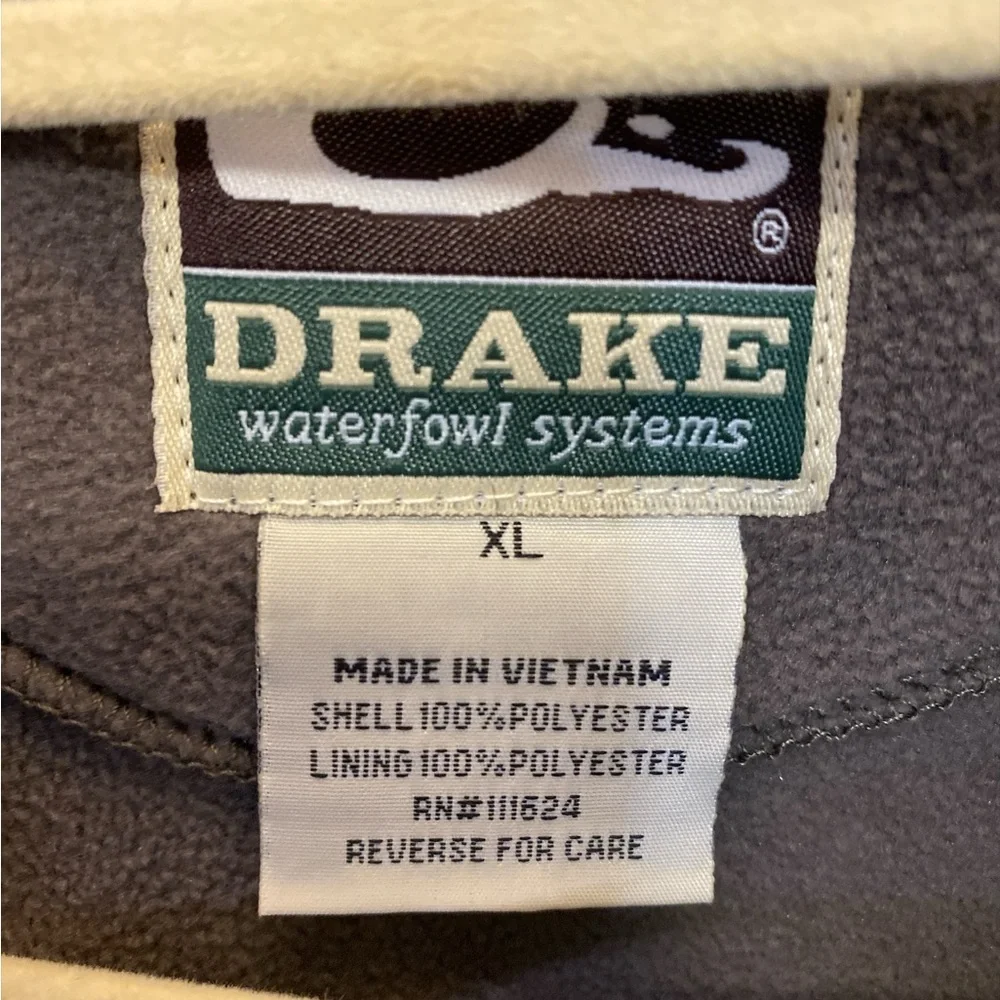 Drake Waterfowl Systems Magnattach Tan Fleece Vest XL - Picture 2 of 11